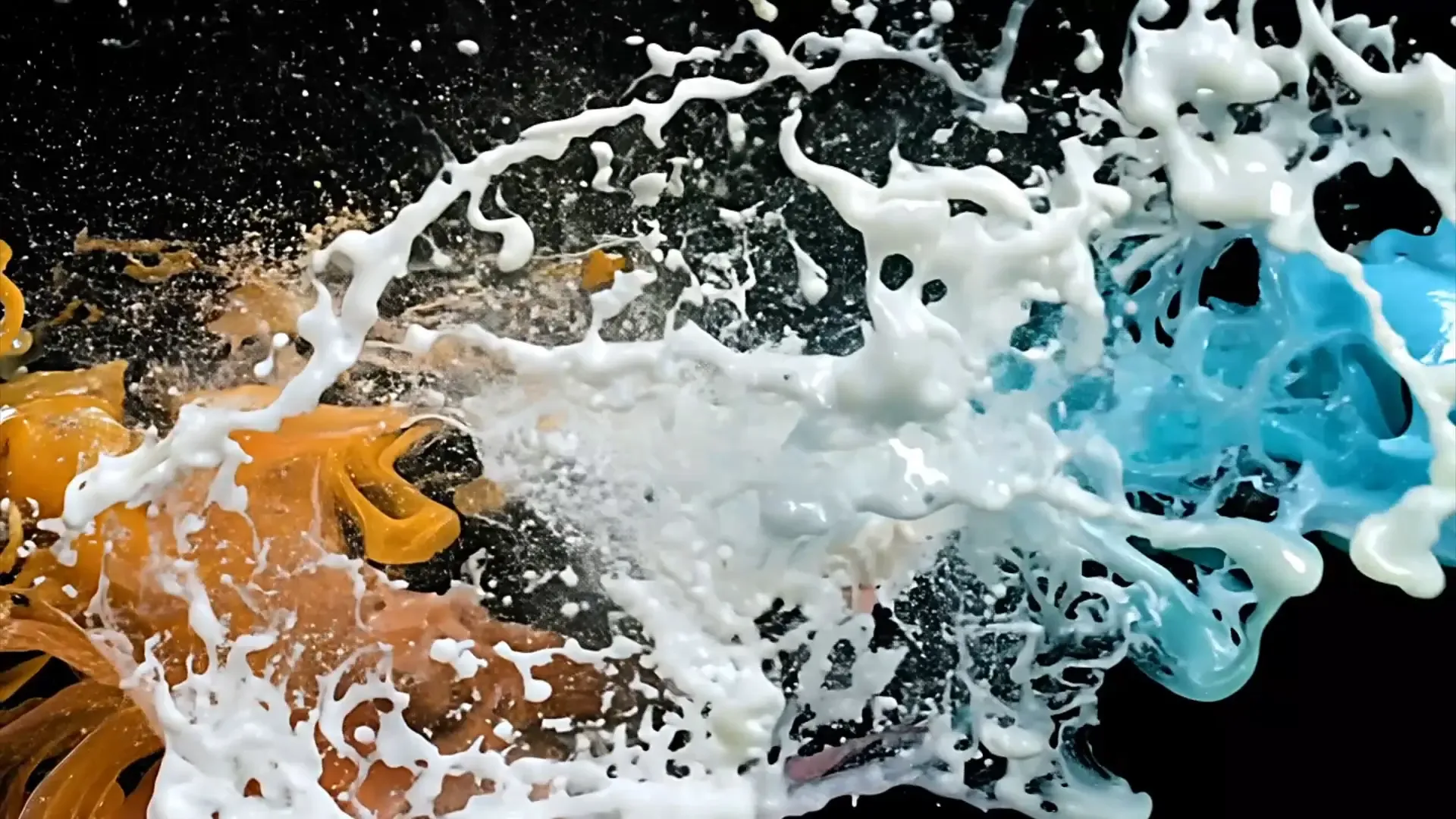 Colorful Liquid Splash Overlay for Logo Animation